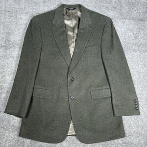 Jos A Bank Blazer Sport Coat Men's 42R Gray Camel Hair Flannel 2 Button‎ Notch